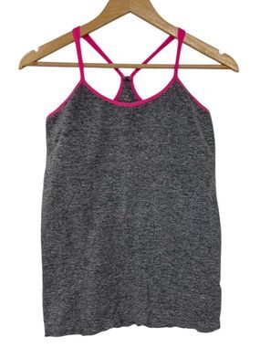 Bobbie Sport Athletic Gray and Pink Plus Size Tank Size 1X